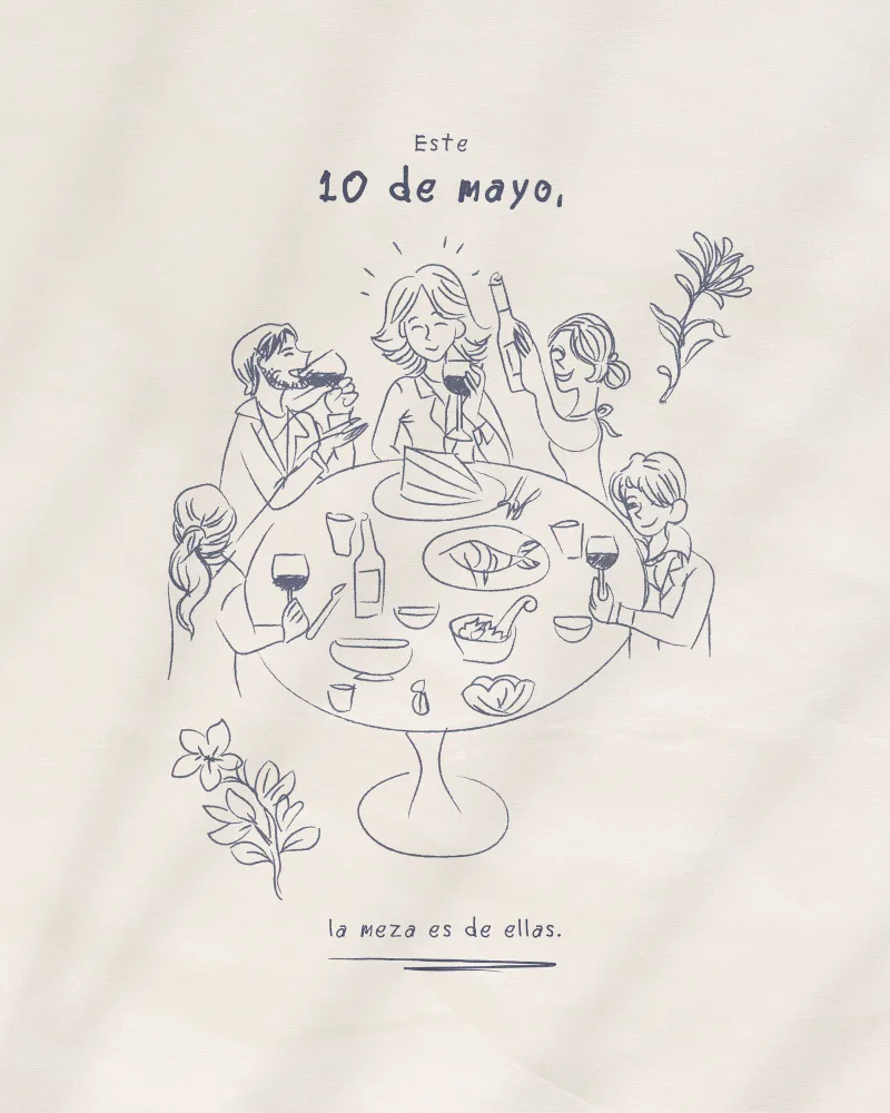 Ilustración del Día de las Madres: la meza es de ellas