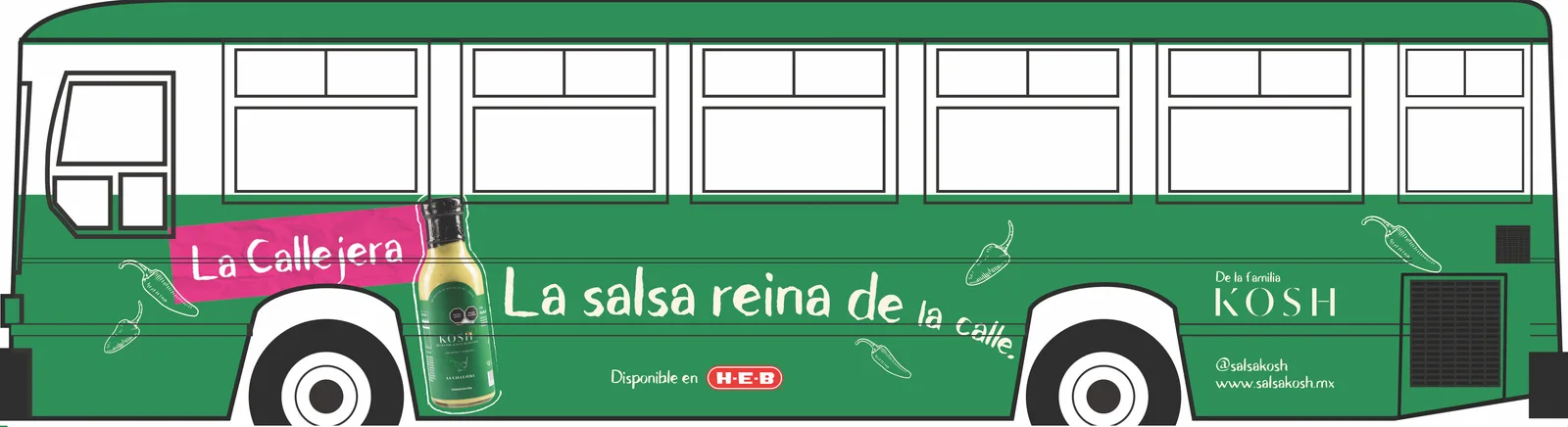 Lateral de camión de La Callejera, de Salsa Kosh