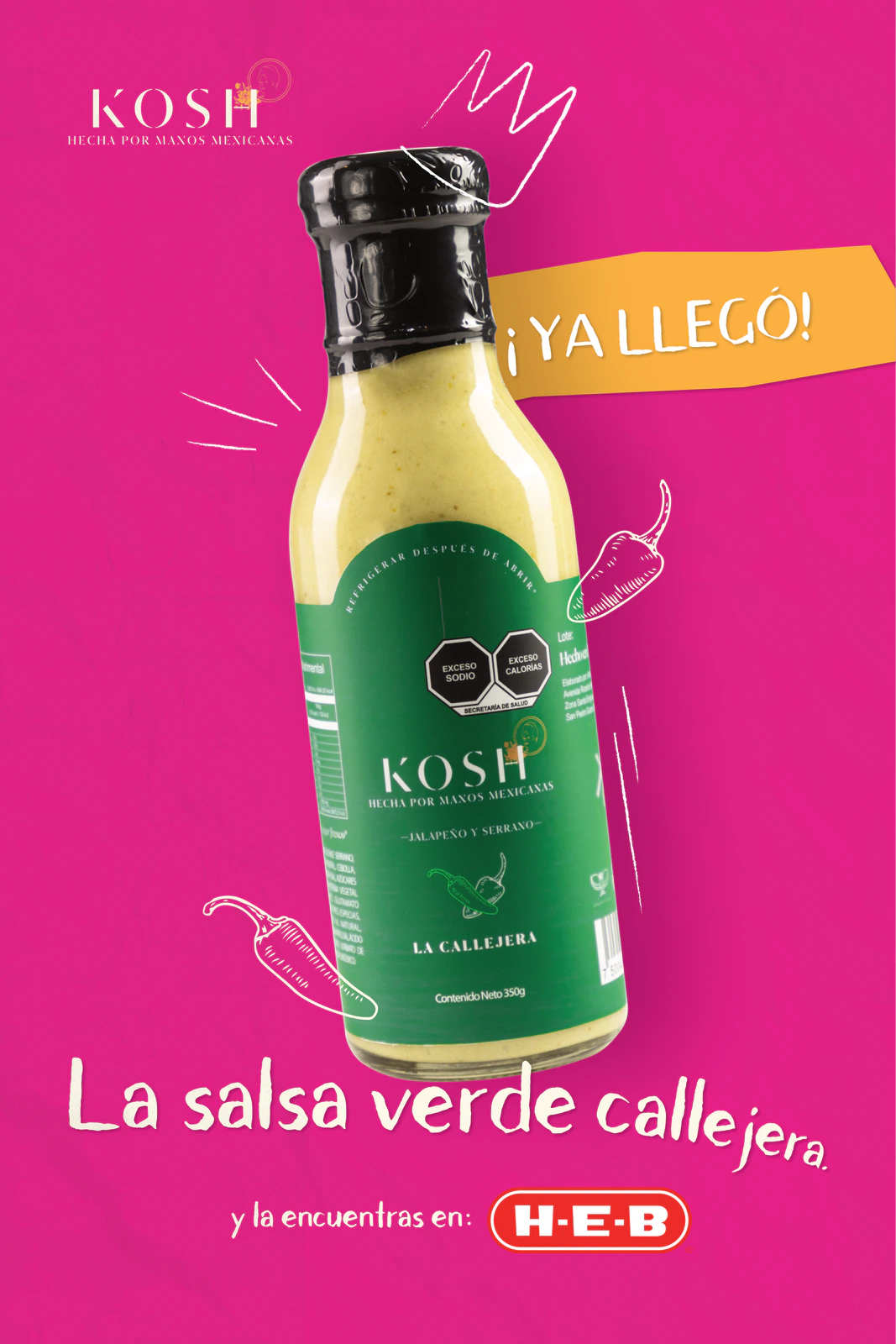 Mupi de La Callejera: ya llegó la salsa verde callejera